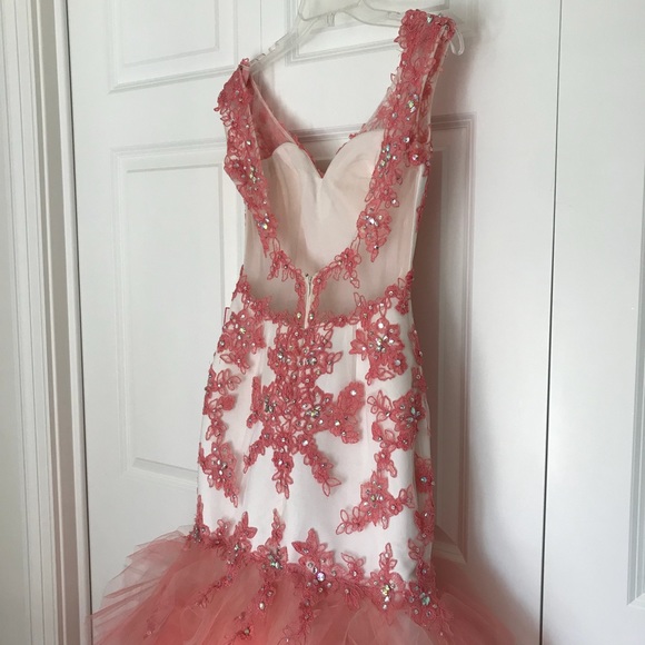 Mori Lee Mermaid Prom Dress, Size 2, Backless - Picture 2 of 8